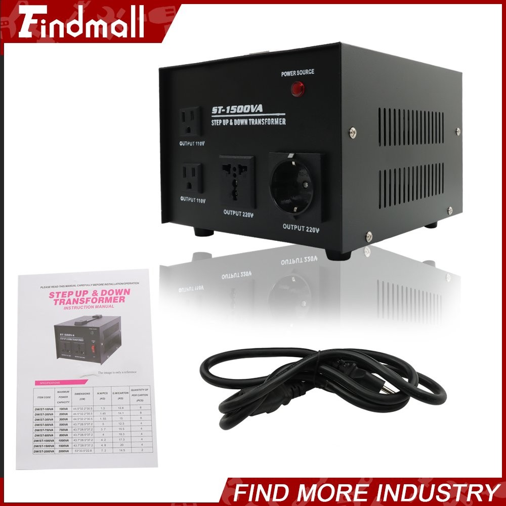 Findmall 1500W Voltage Converter Transformer Step Up/Down-110v-220v/220v-110v gallery
