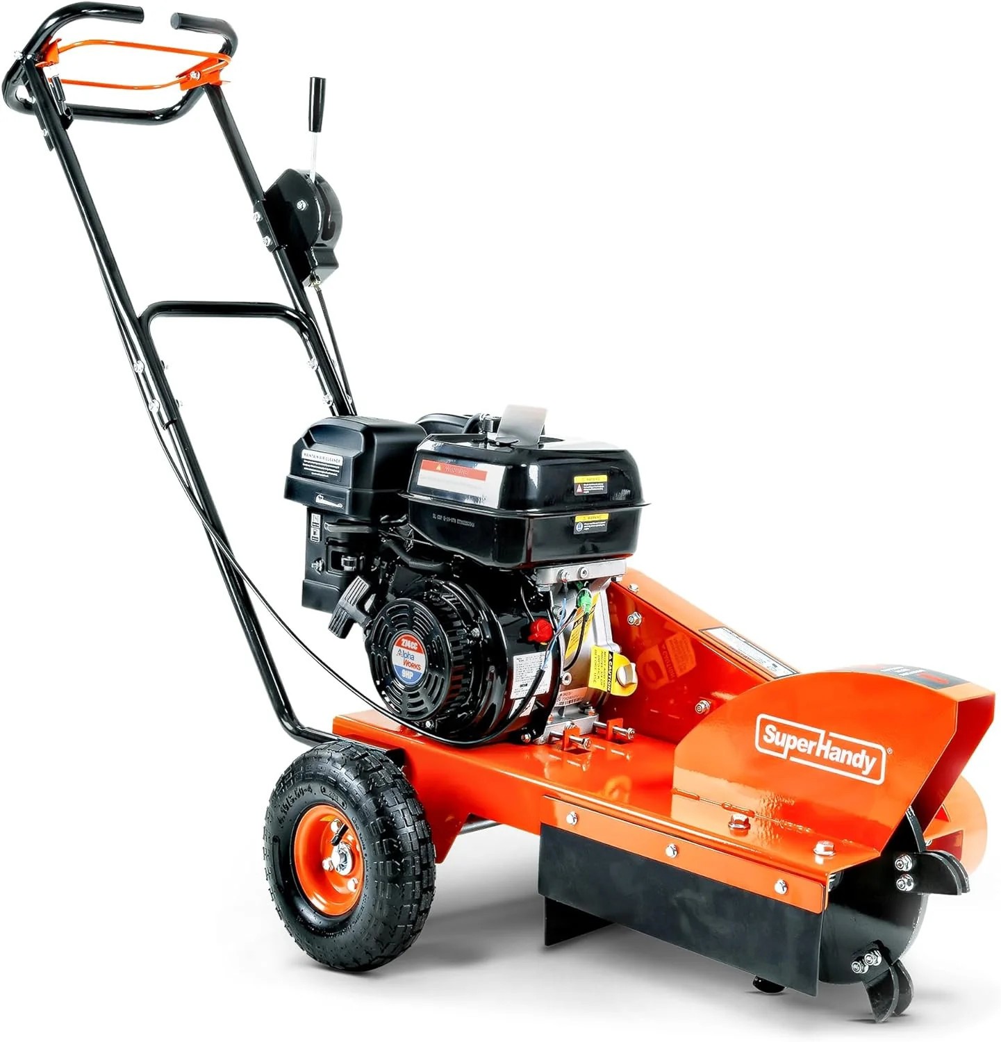 SuperHandy Compact Gas-Powered Stump Grinder - 9HP Motor, 12" Efficiency Cut, gallery