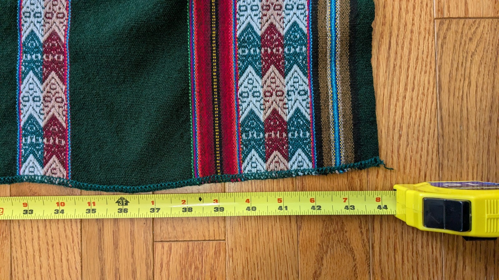 Authentic Peruvian Aguayo Blanket - woven Andean Textile 44x84 gallery