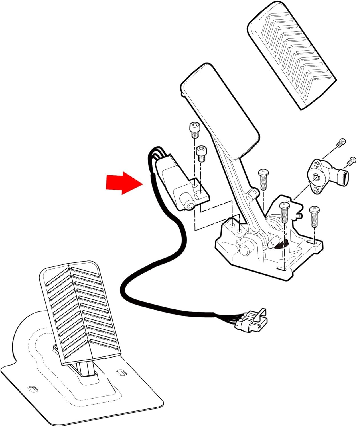 Accelerator and Brake Pedal Switch for Golf Cart, Replaces OEM# 612889 gallery