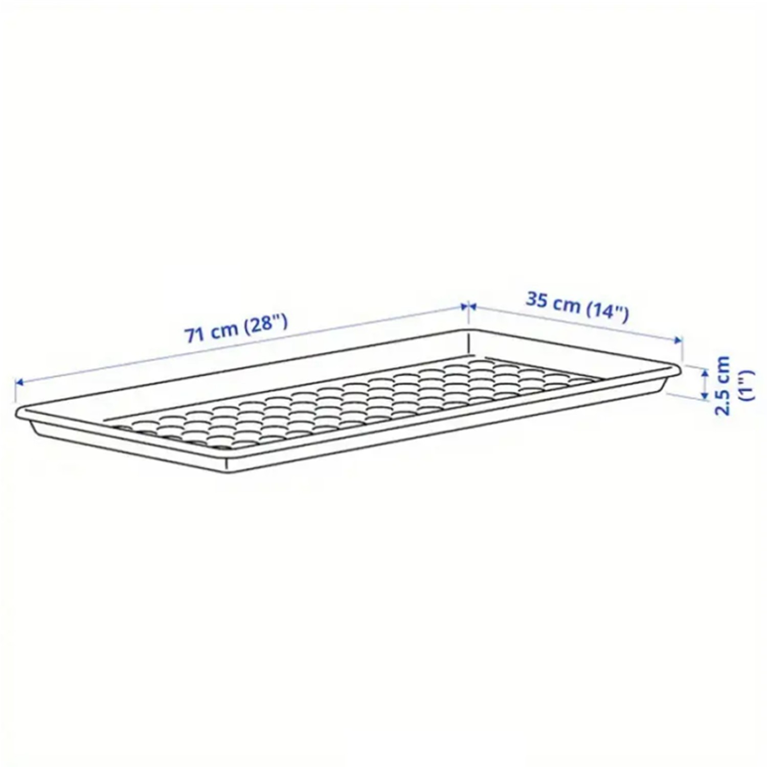 3 Pack Large Waterproof Boot Trays Plastic Shoe Mats Entryway Outdoor Indoor gallery