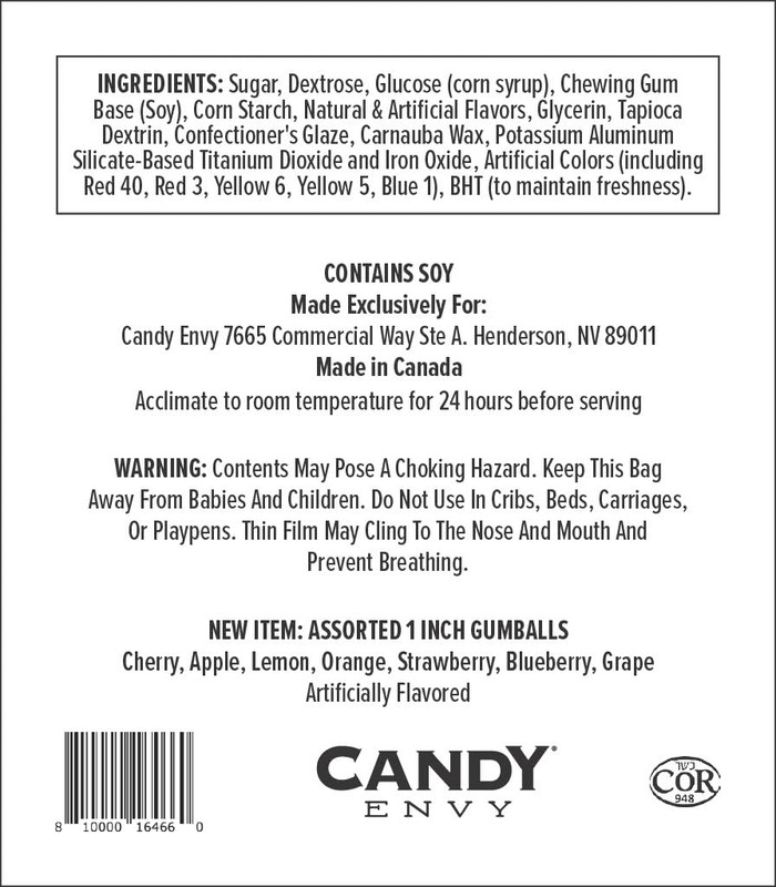 - Assorted Gumballs - 1 Inch - Approximately 113 per 2Lb Bag - Bulk Assorted Can gallery