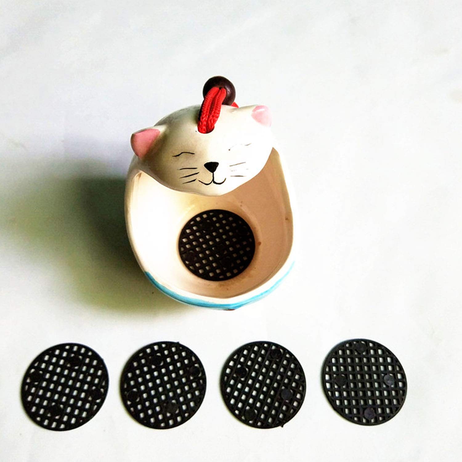 Flower Pot Hole Mesh 100 Pack 3 Inch Black Breathable Net Bottom Grid Mat gallery