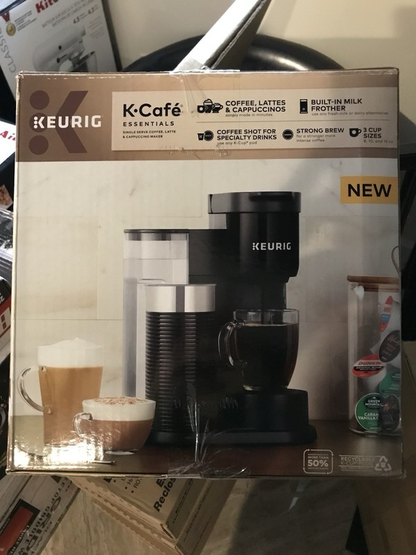 Keurig K-Café Essentials Black: Coffee, Latte & Cappuccino Maker - K-Cup Brewer gallery