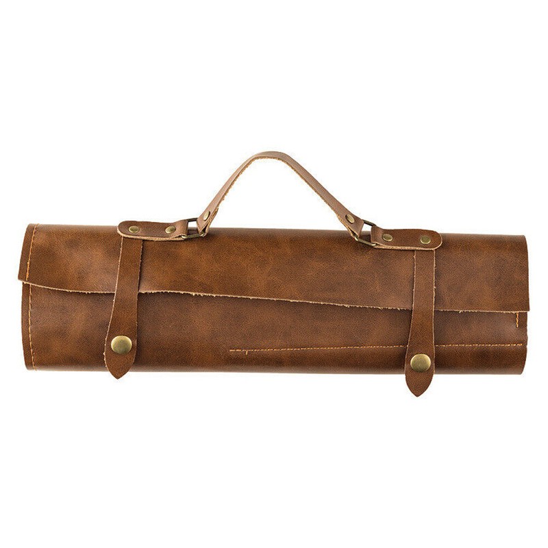 Leather Pocket Knives Roll Carry Storage Case Chef Knife Organiser Bag Portable gallery