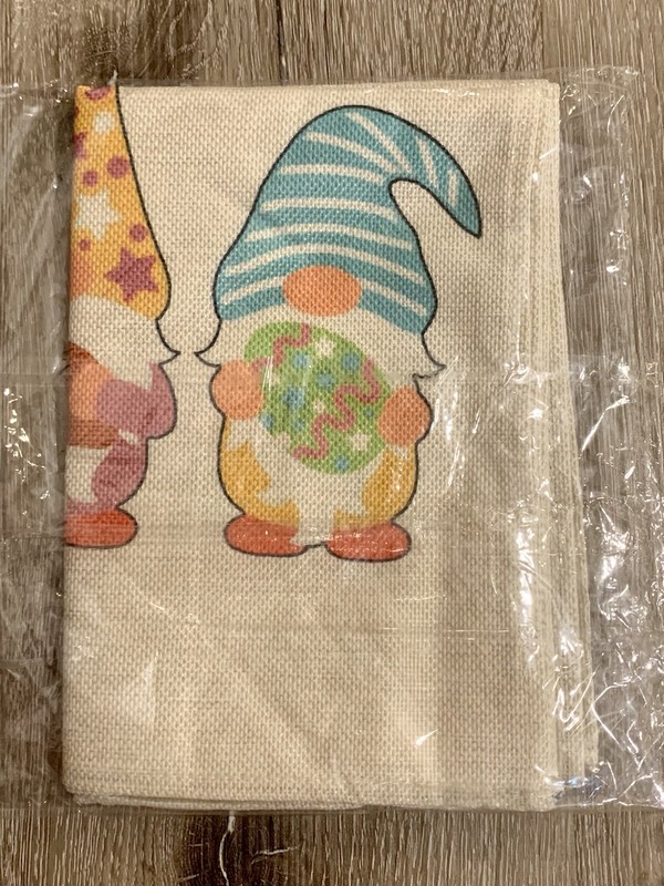 Easter Table Runner Gnomes 12”x 70” Kitchen Holiday Dining Decor New gallery