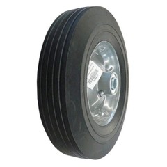 NEW Flat Free Wheel, Solid Rubber Wheel: 10″ Wheel Dia., 2 1/2″ Wd, 450 lb.