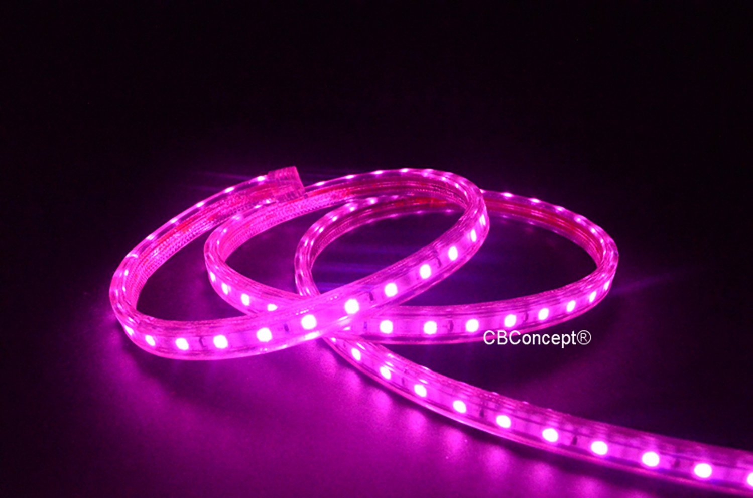 UL Listed,20 Feet,PINK,Dimmable,Super Bright 5400 Lumen 120Volt Flat LED Strip gallery