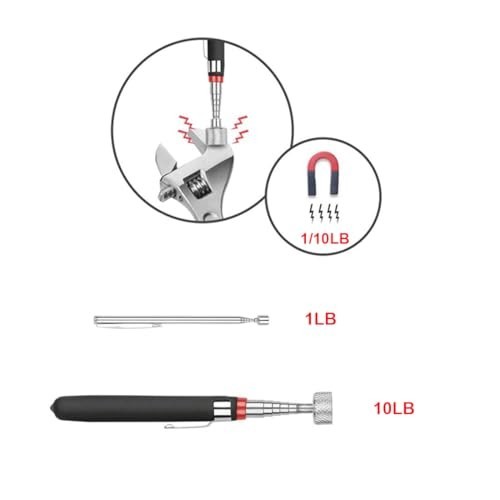 4 Pack Telescoping Magnetic Pickup Tools Flexible Grabber Claw & Magnet Set gallery