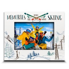 -Ski theme-Memories are Made While Skiing Picture Frame-Ski Trip-Skiing adven…