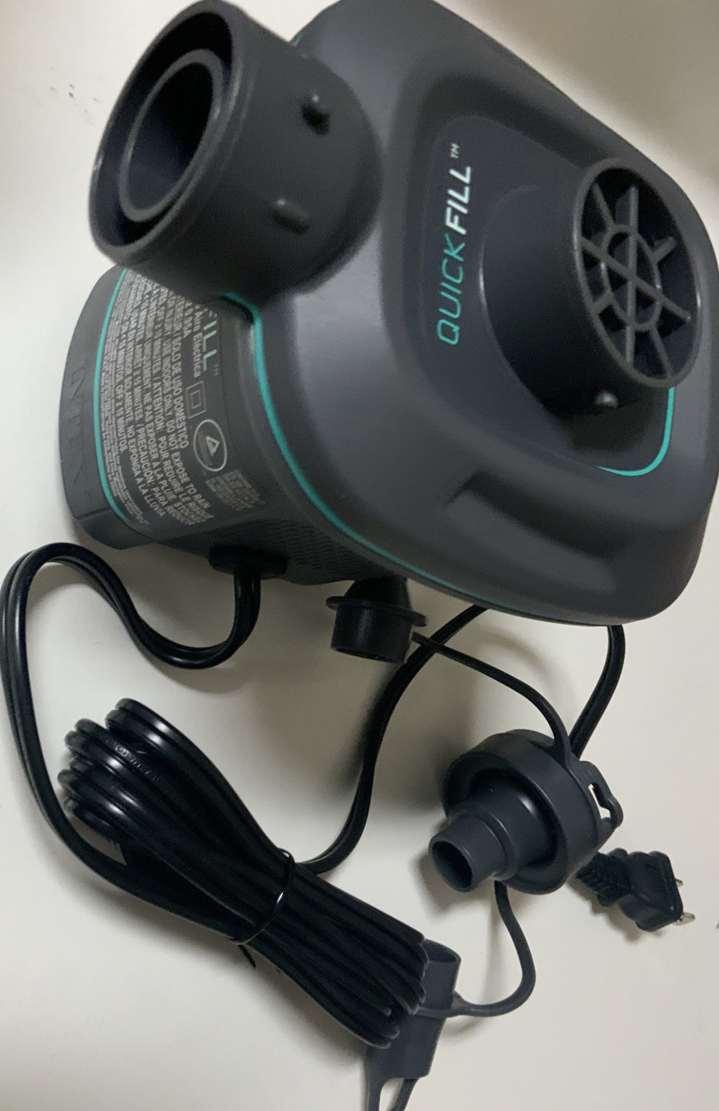 🧷 INTEX 110 120 Volt Quick Fill AC Electric Air Pump with 3 Nozzles🆕 NO BOX gallery
