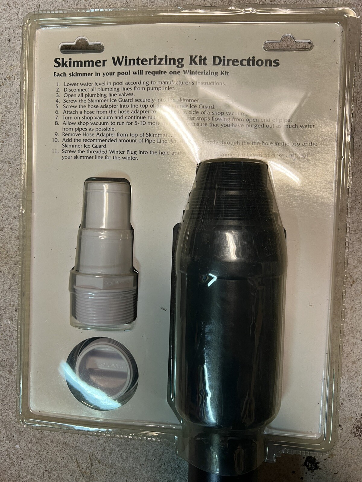 Leslie’s Pool supply Swimming Pool Skimmer Winterizing Kit 16.5" Black and White gallery