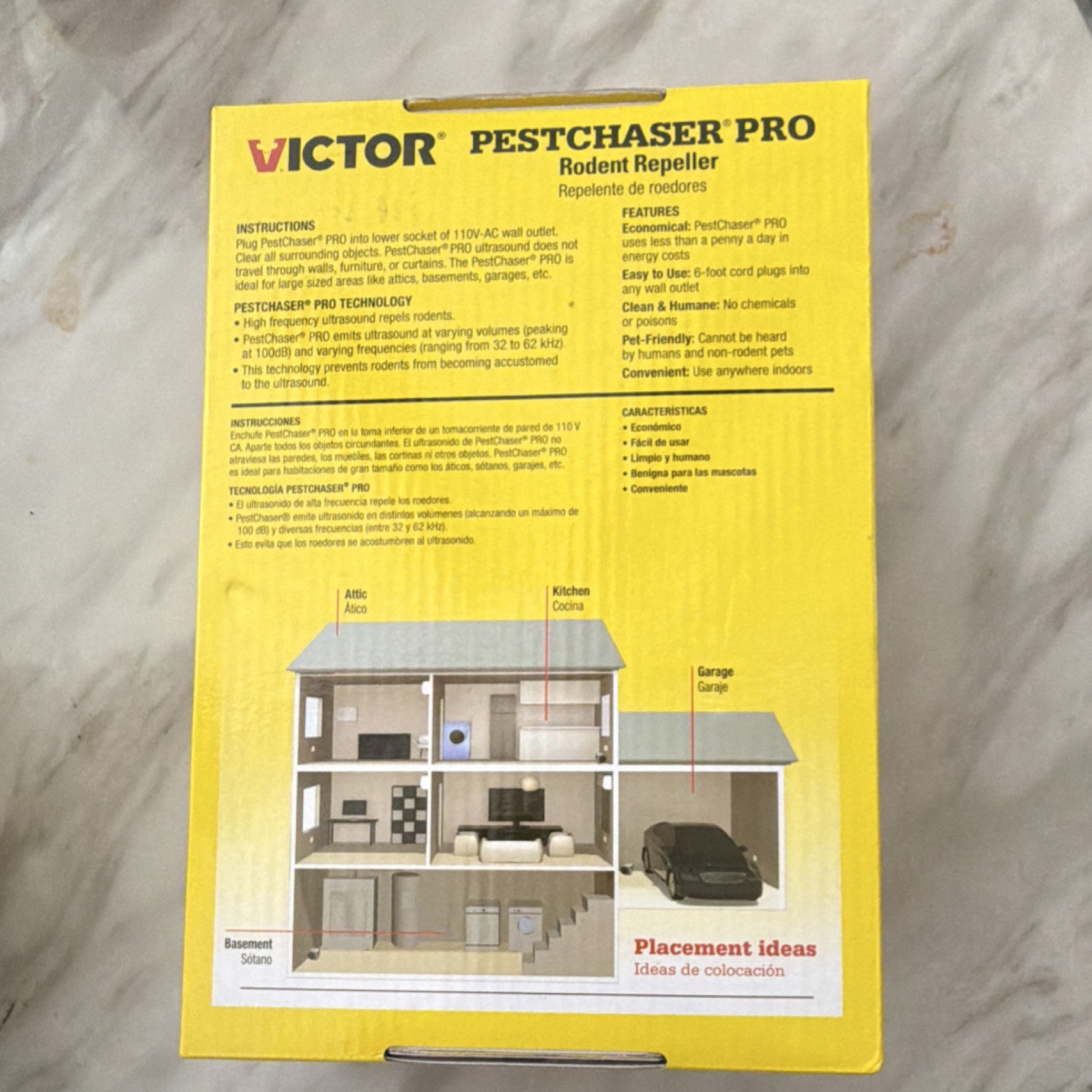 Victor PestChaser Pro Plug-In Ultrasonic Rodent Repeller Pet Safe Clean Humane gallery