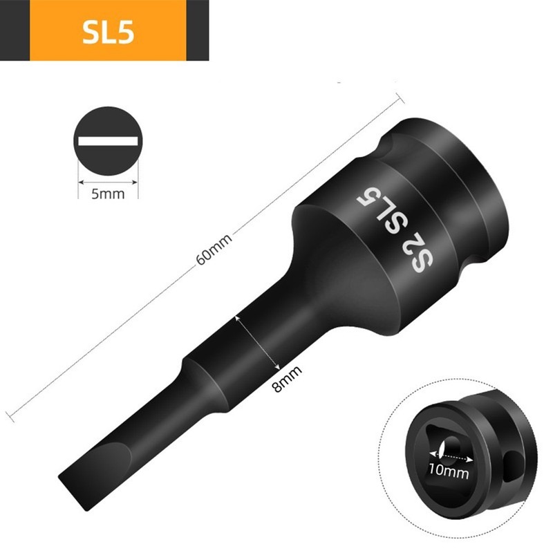 High Hardness Screwdriver Bit Socket Adapter Head PH1PH4 PZ1PZ4 SL3SL8 38 inch gallery