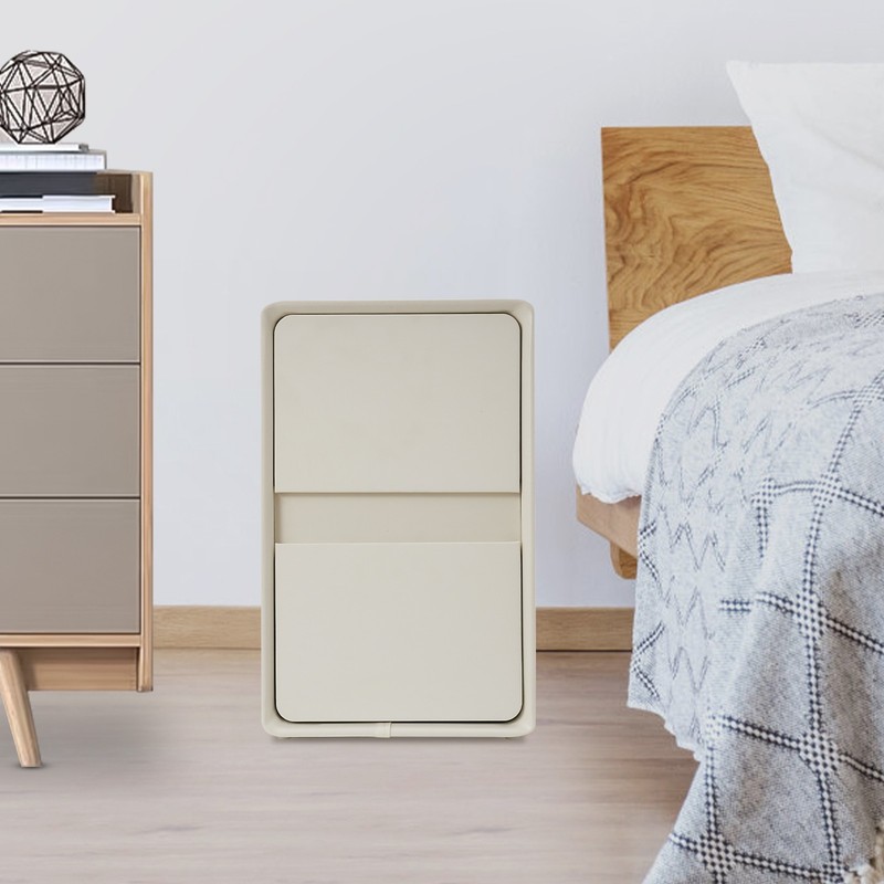 Bedside Table Storage Cabinet for the Bedroom Side Table with 2-drawers gallery