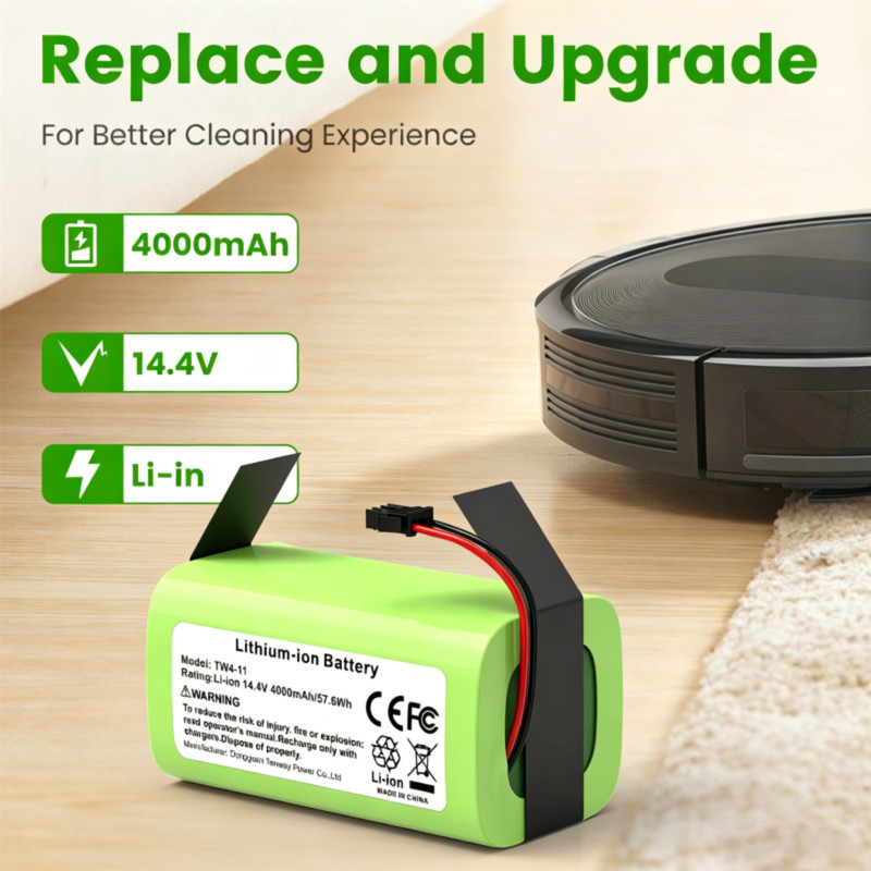 Replacement Battery for Eufy RoboVac 11/11S 12 15C 15T 25C 30C 35C 14.4V 4000mAh gallery