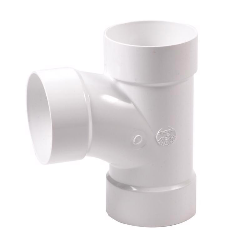 Plastic Trends Schedule 35 4 in. Hub each T X 4 in. D Hub PVC Sanitary Tee gallery