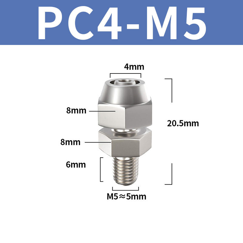 Pneumatic Male Thread Pipe Hose Male Thread End Quick Connector Air Fittings gallery