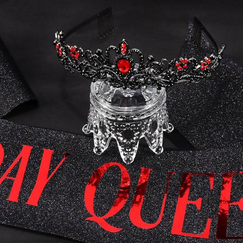 Black and Red Birthday Headpiece Combo gallery