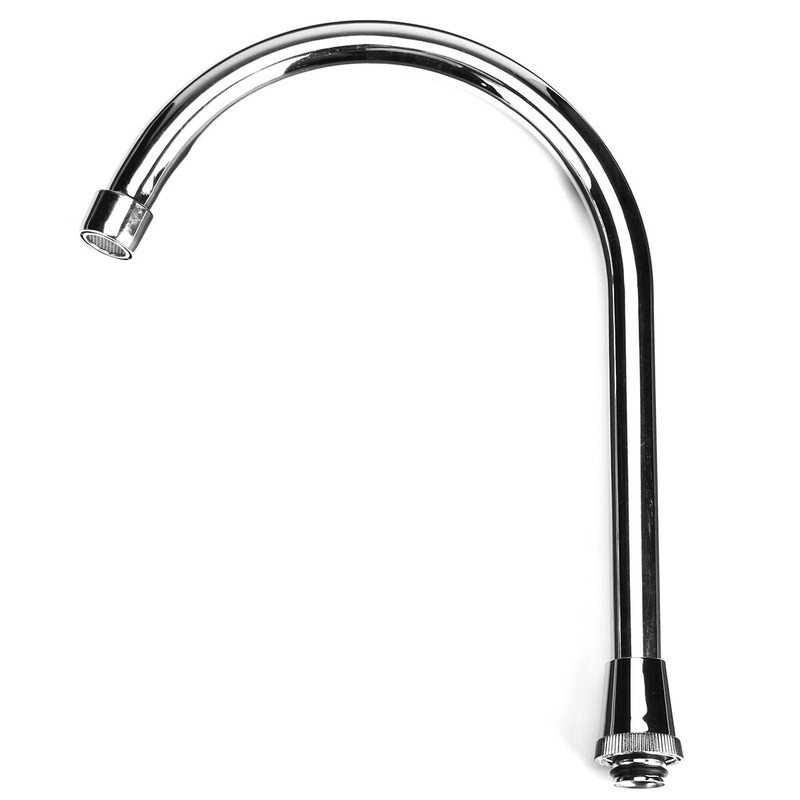 High Arc 2-Handle Standard Kitchen Sink Faucet Mixer Tap in Plastic For Home RV gallery