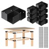 Heavy Duty Workbench Bracket Kit 4 Pcs 3-Way Right Angle Corner Brackets for ... gallery