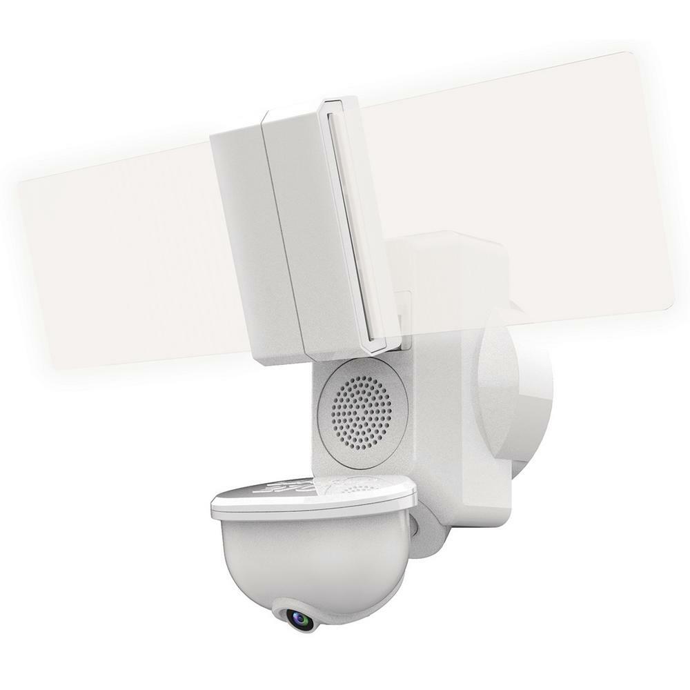 NEW SECUR360 Video Wi-Fi Connected White Wired EdgeLit Motion Activated gallery