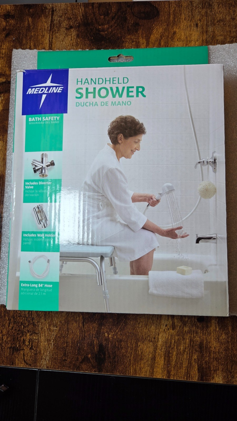 MEDLINE Handheld Hand Shower Extra Long 84" Hose Elderly & Pet Dog Bathing NEW gallery