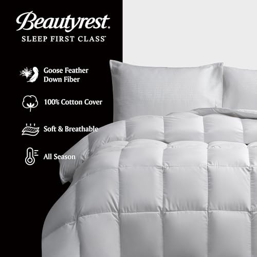 Goose Feather Down Fiber Comforter/Full Size Hotel Collection Queen All Season gallery