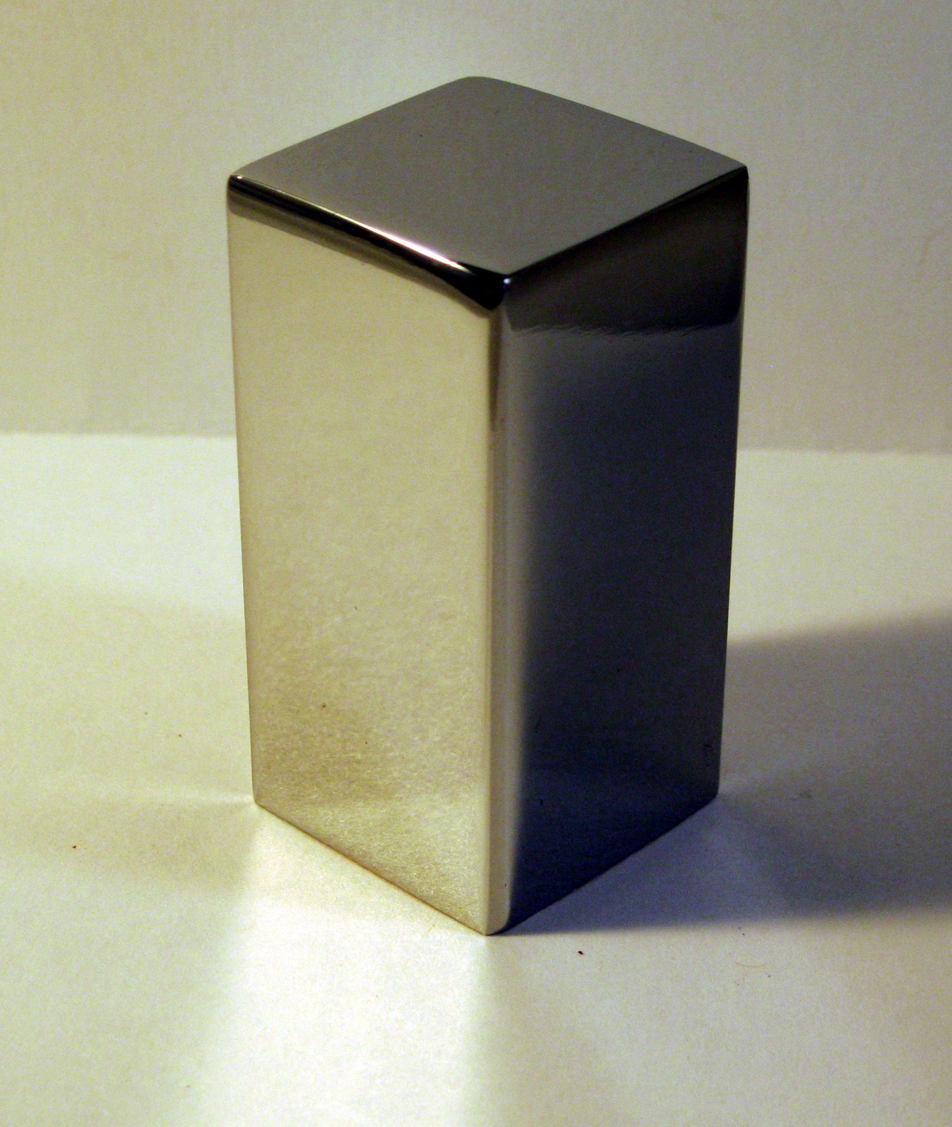 Lamp Finial, Metal Lamp Finial-RECTANGLE CUBE-Chrome finish gallery