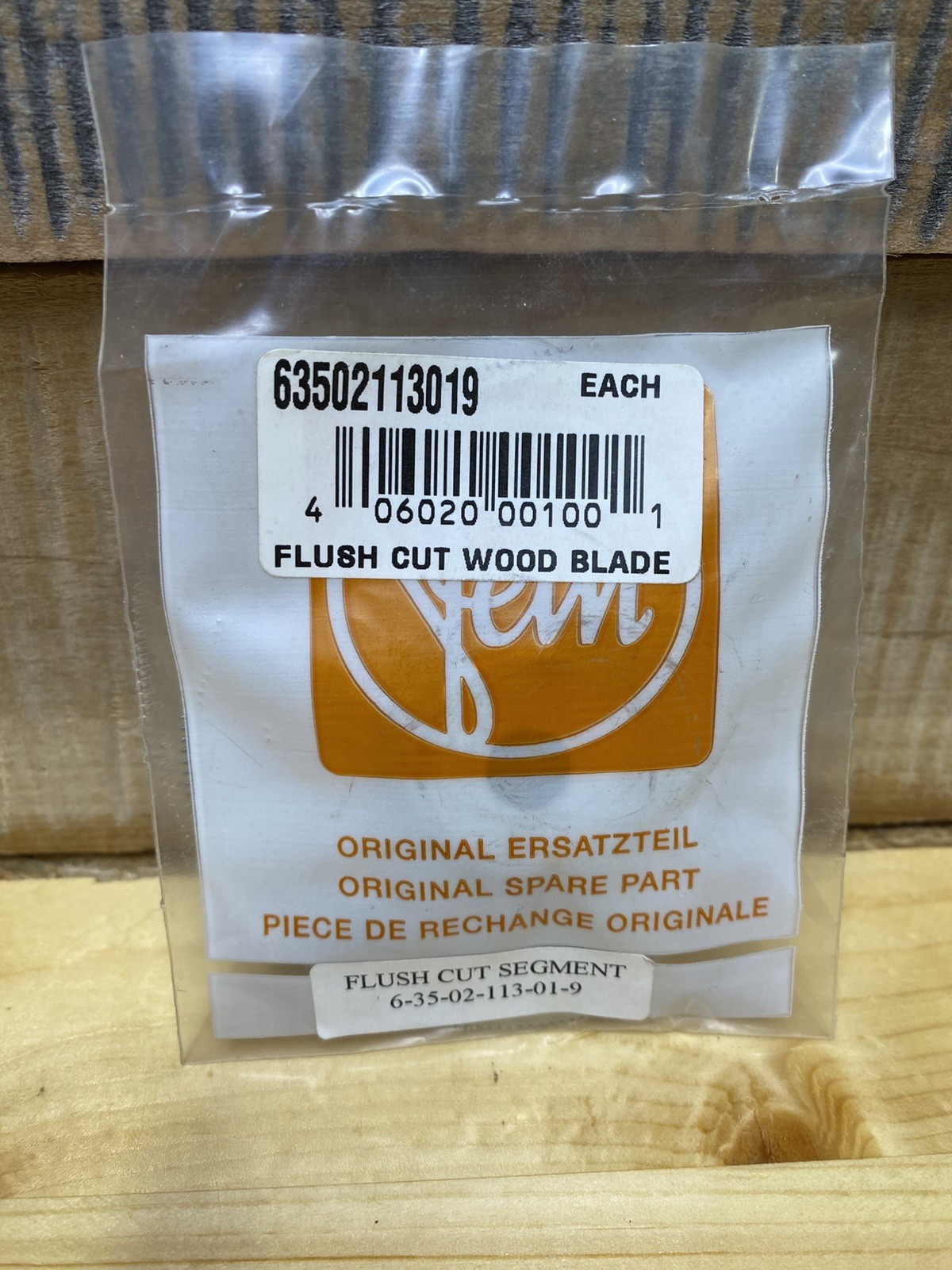 NOS Fein MultiMaster Cutting Tool Blade 6 35 02 113 01 9 Made in Germany gallery