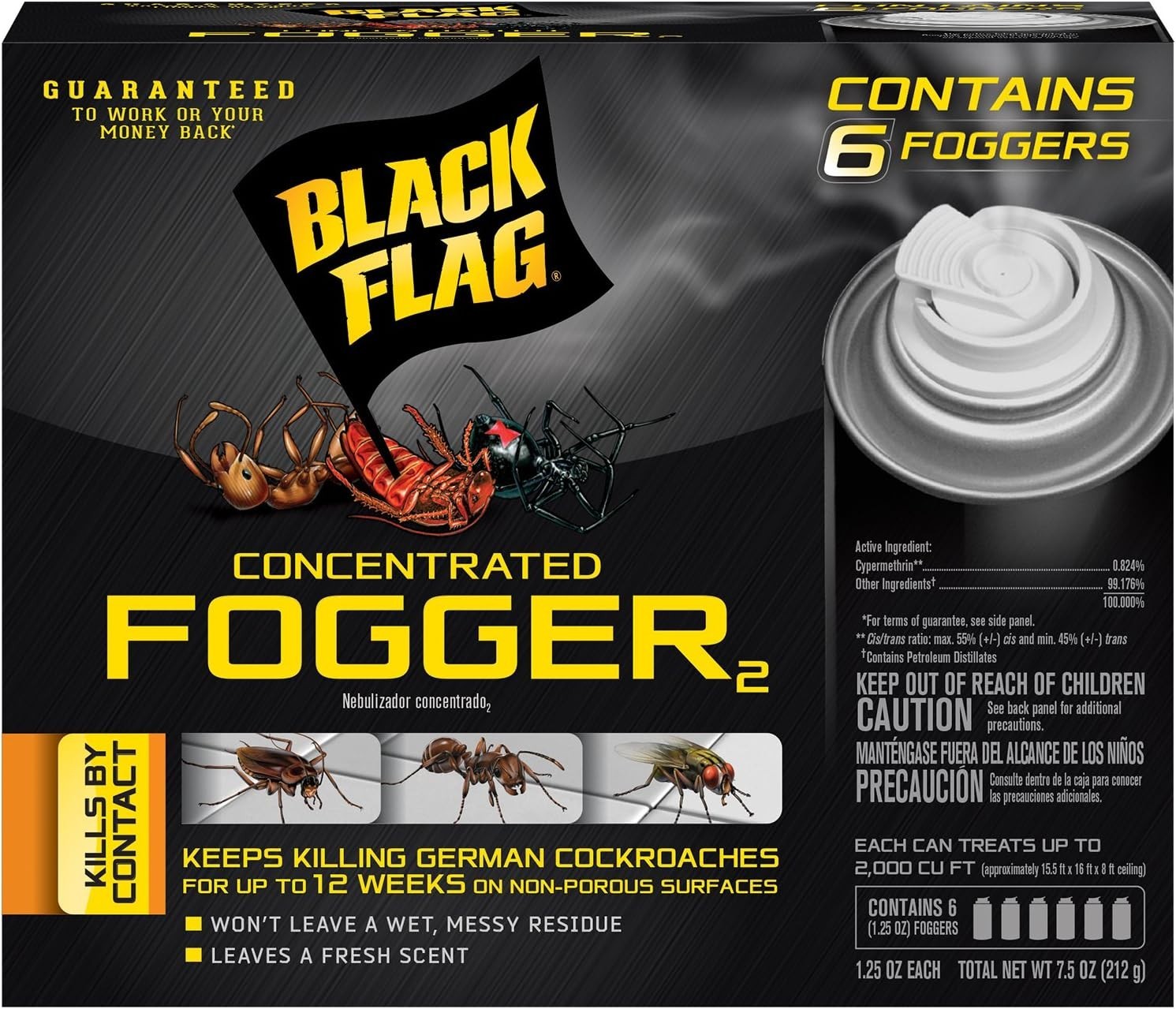 24 Can Fogger Bomb Insect Killer Bug Flies Roach Spider Indoor Bed Kill Shot gallery
