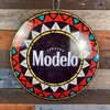 Modelo Viva Cerveza Dome and Rounded 16" Metal Sign gallery
