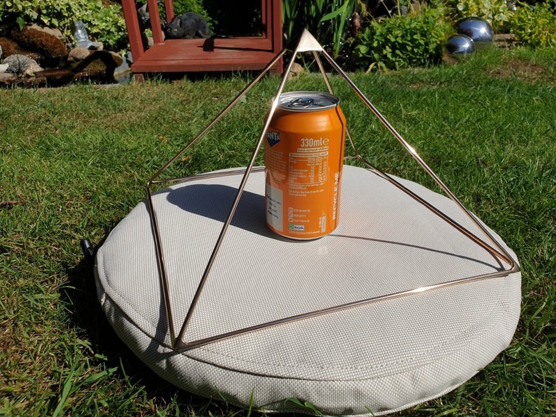 Large Solid Capstone Copper Pyramid For Cleansing, Charging Crystals Meditation gallery