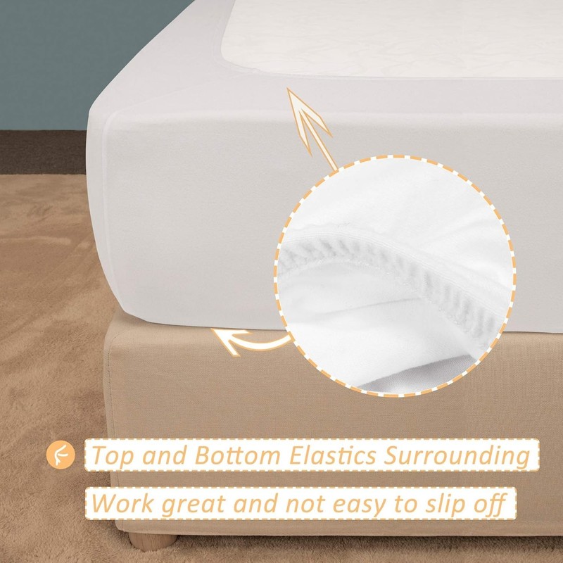 Luxurious Stretch Jersey Box Spring Cover - Soft, Wrinkle Resistant, Full Size gallery