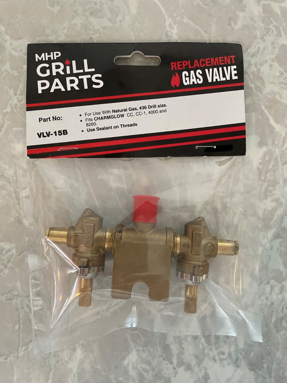 VLV-15B Natural Gas Dual Valve Assembly For Charmglow Dual Burner Gas Grills gallery