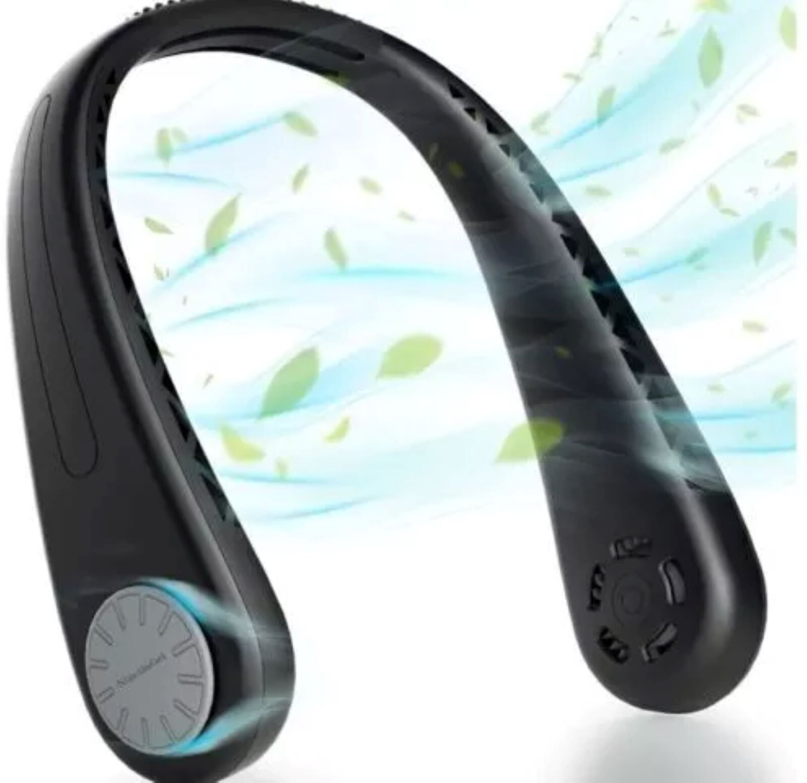 USB Rechargeable Portable Hanging Neck Fan Cooling Air Cooler Air Conditioner gallery