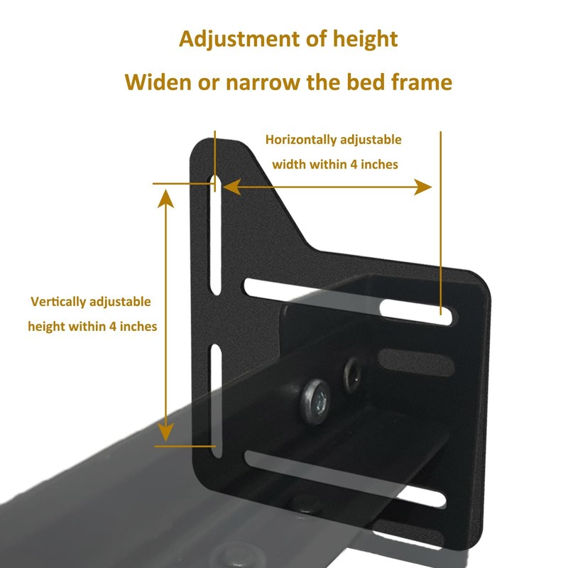 2PCS King Bed Headboard Attachment Bracket Modification Plate,Bed Frame Adapter gallery