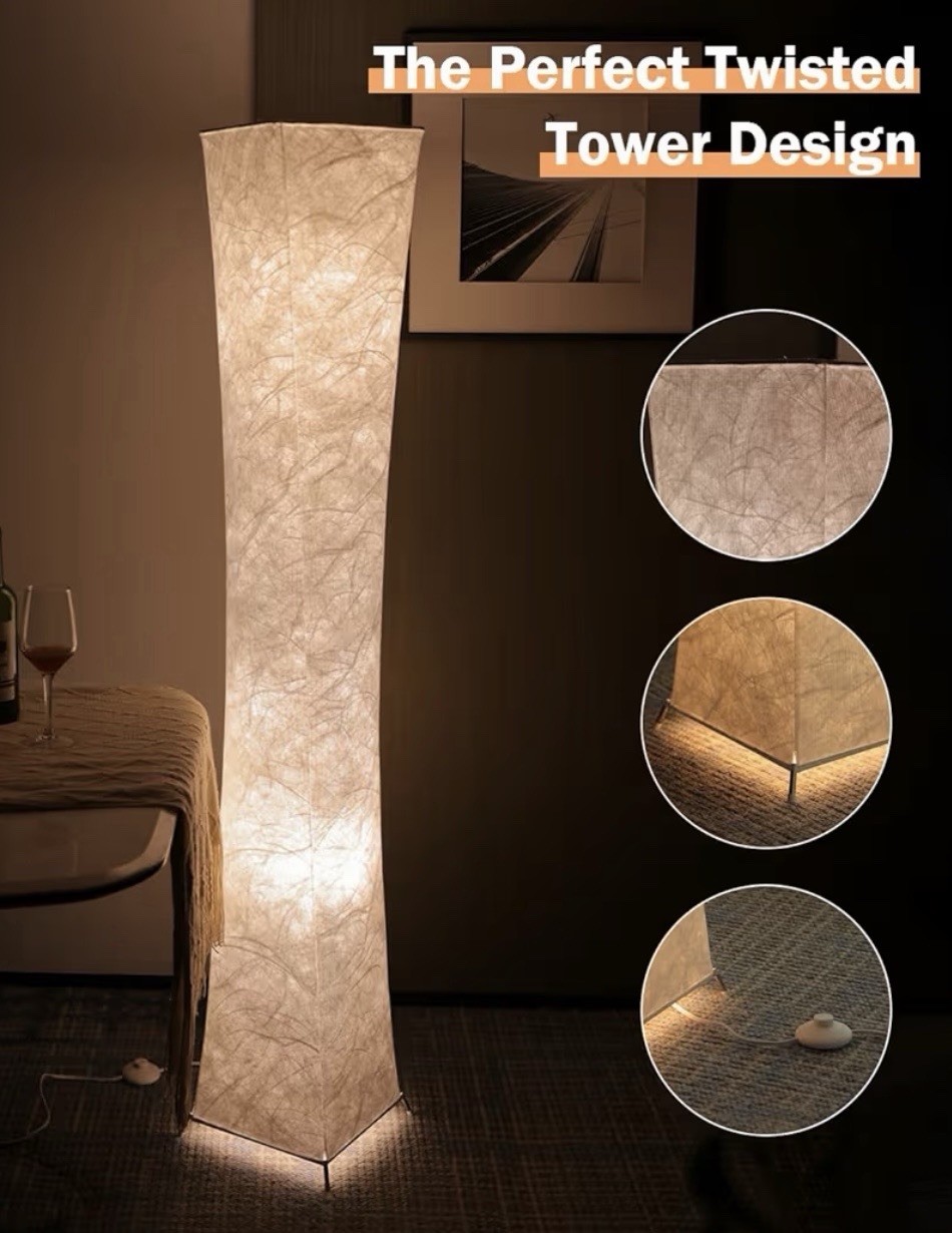 LEONC Design RGB Color Changing Smart Floor Lamp Kit, 65" Twisted Tower, Alexa gallery