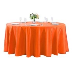 120 inch Round Tablecloth Washable Polyester Table Cloth Decorative Table Cov…