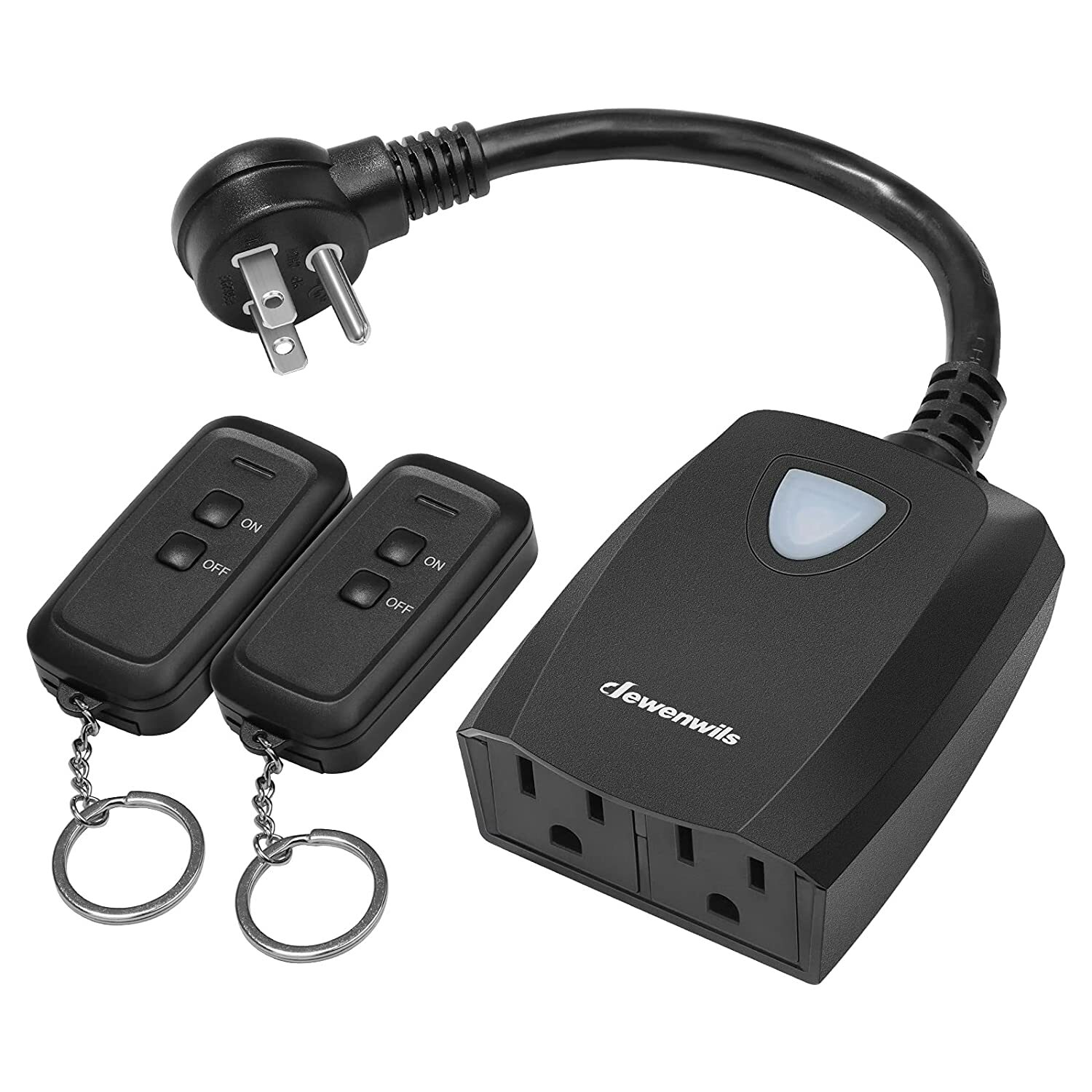 DEWENWILS Remote Control Outlet 15 AMP Heavy Duty, 7" Extension Cord, 100 FT gallery