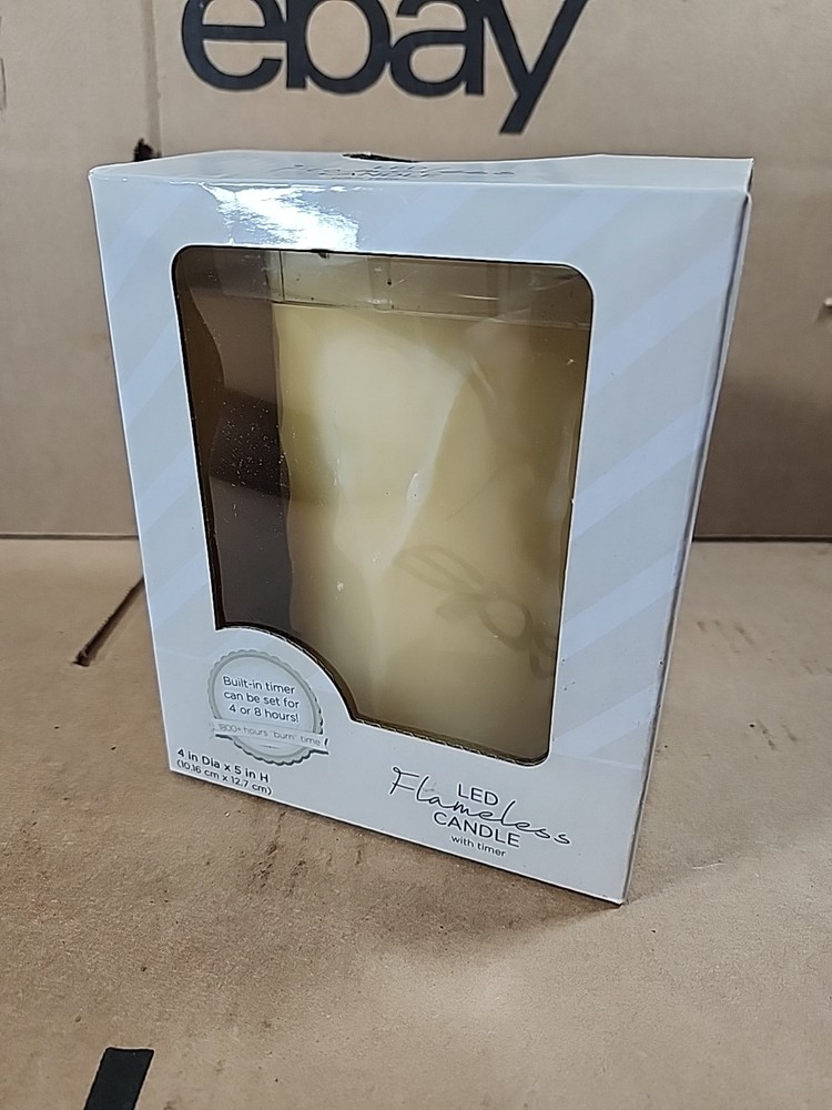 LED Flameless Candle W/Timer 4"x5" 1000+hrs "Burn" Time gallery