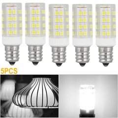 5PCS LED 6000K Corn Bulb Light Candelabra Ceiling Fan Lamp Daylight White 7W E12