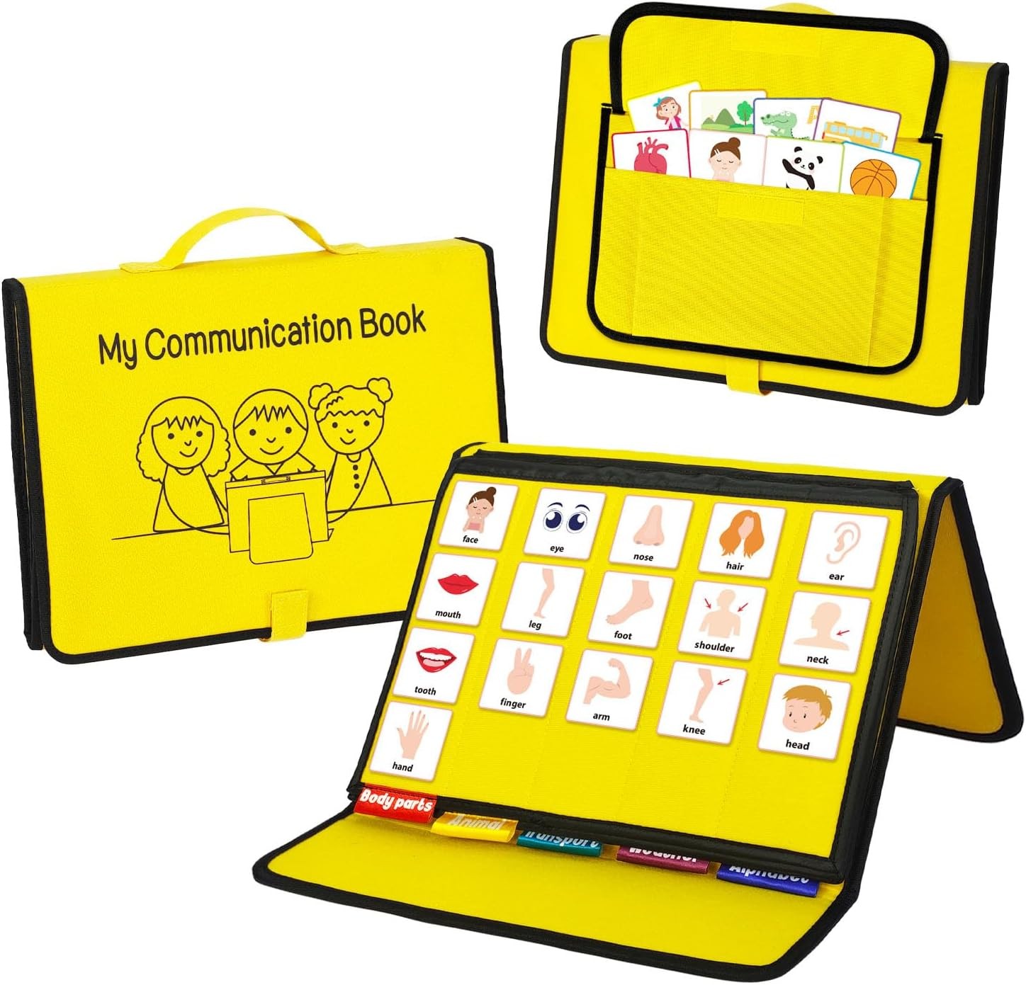 Boczif Visual Communication Book, Nonverbal Board, Yellow gallery