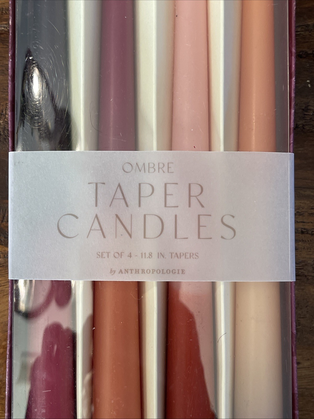 Anthropologie Ombre Taper Candles - Set of 4 - NEW Jewel Tone gallery