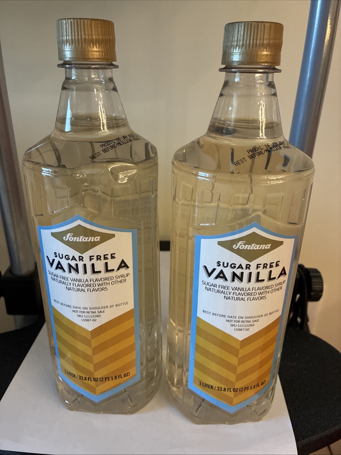 2 Pack Starbucks - Fontana Sugar Free Vanilla Syrup 1L - Best Before OCT 13 2026 gallery