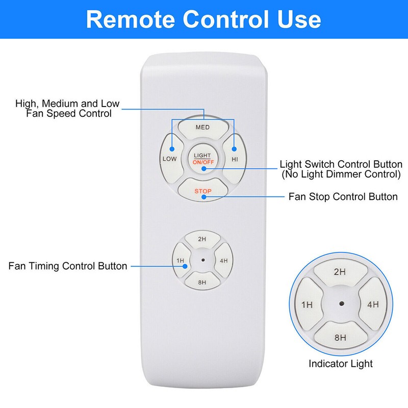 Universal Ceiling Fan Lamp Light Remote Control Receiver Kit Timing Wireless US gallery