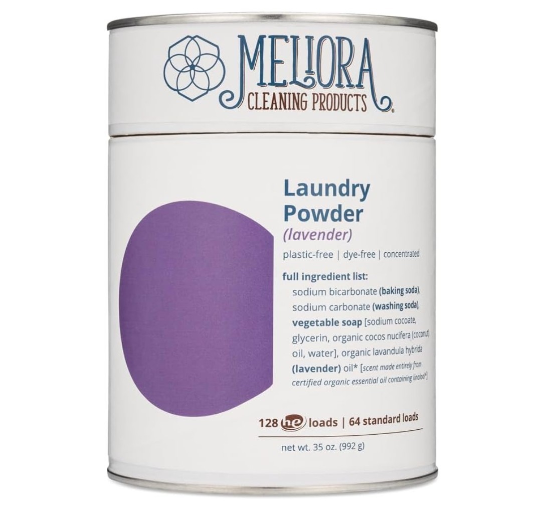 Meliora Cleaning Products Laundry Powder Detergent (128 HE Loads), Lavender, NEW gallery