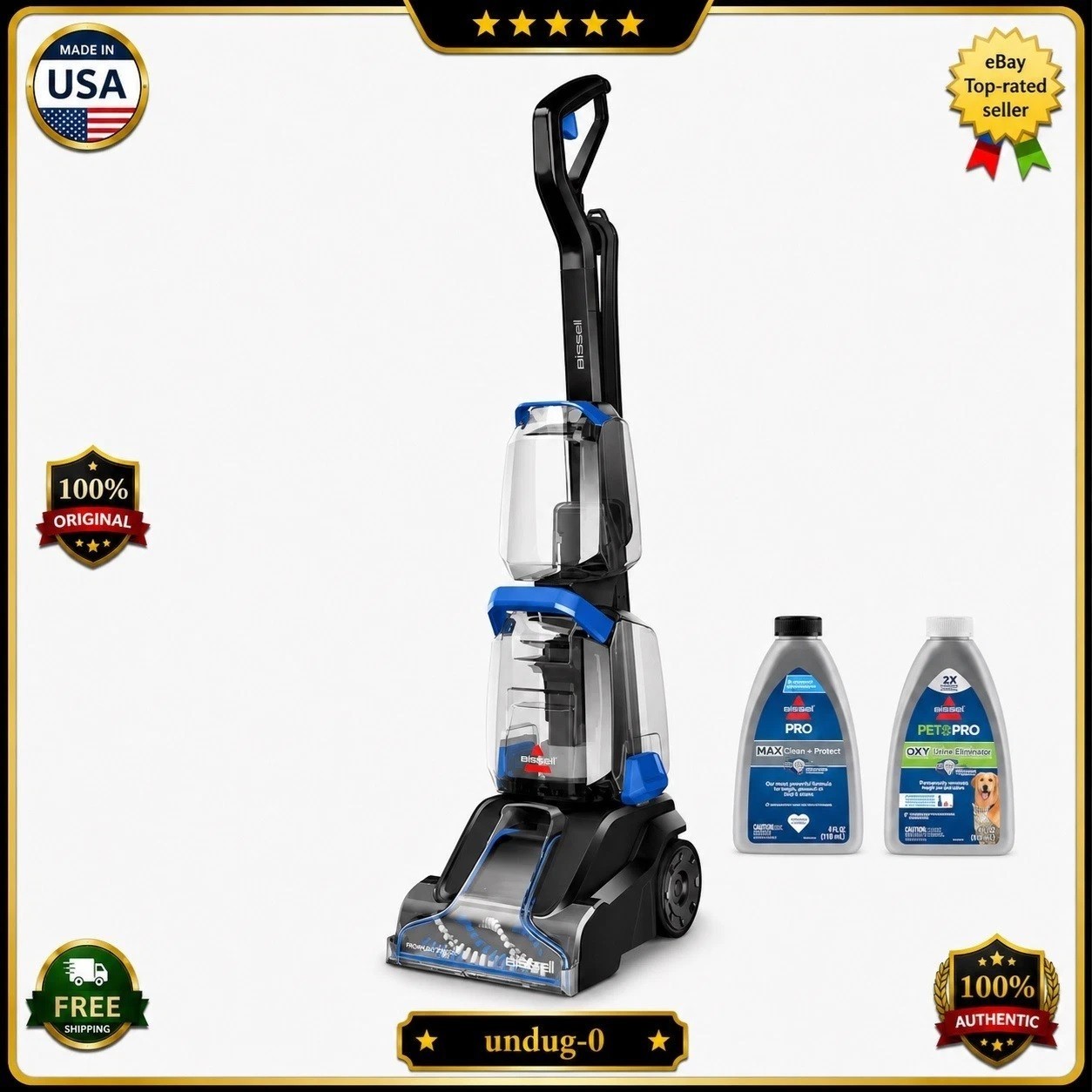 BISSELL 3939TurboClean Upright Carpet Cleaner Pet Stain Dual Tank-New&Free ship❗ gallery