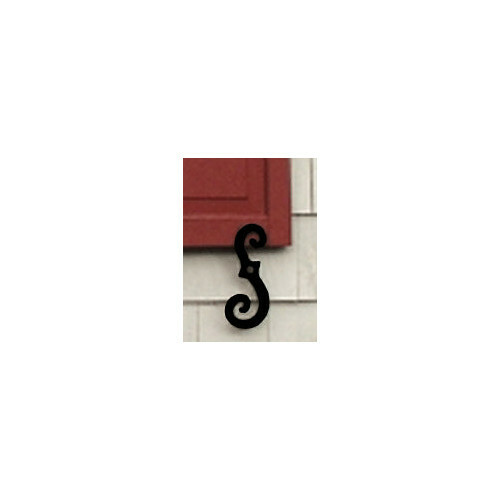 House Guard Hardware 7" Window Shutter Dogs (set of 2) Dog S-Hooks black finish gallery