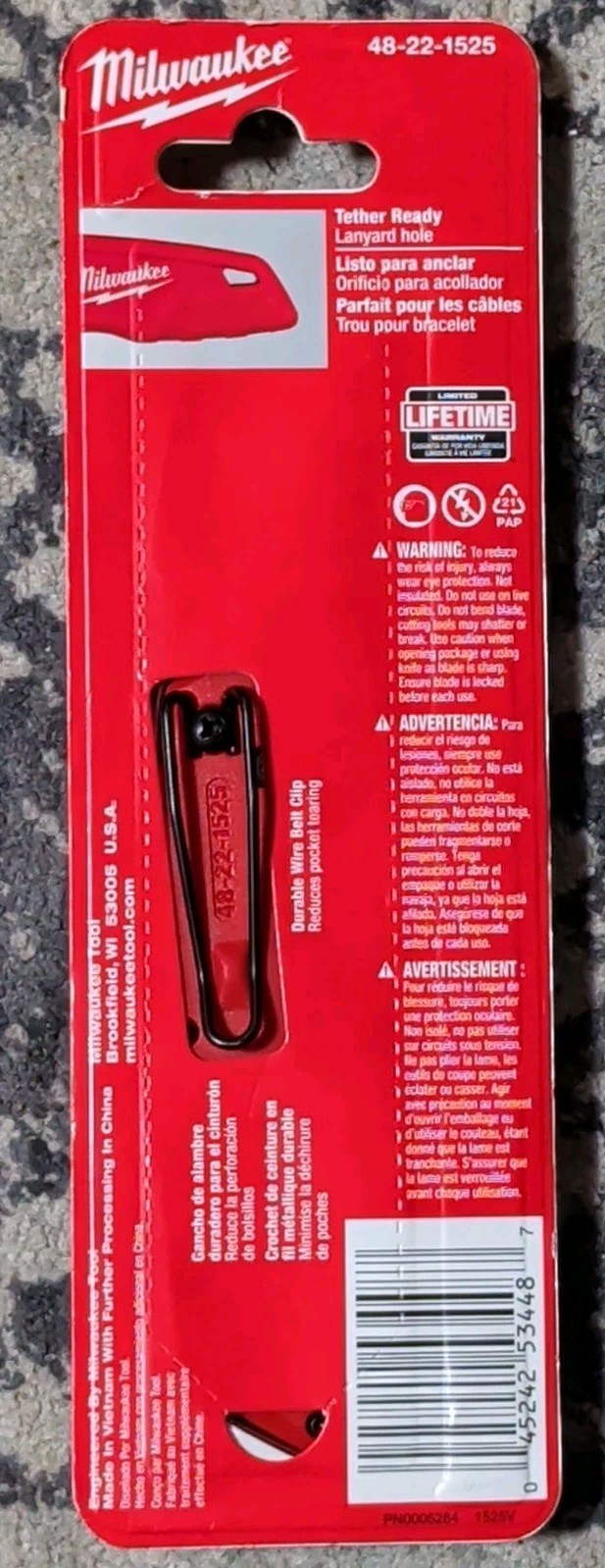 Milwaukee Fastback Hawkbill Folding Knife (48-22-1525) gallery